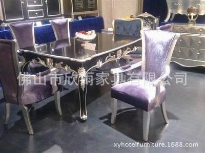 雕花實木餐桌 豪華酒店與別墅樣板房的家具之選